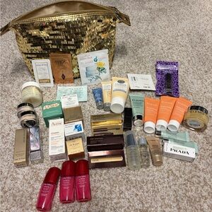 NIB 38 Piece Prestige High End Skin Hair Care Makeup Tom Ford YSL La Mer Prada